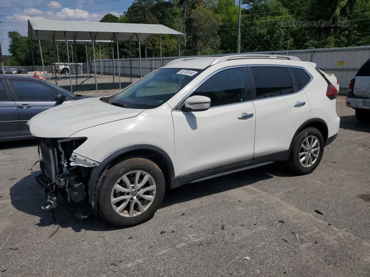 2018 Nissan Rogue S White vin: 5N1AT2MV9JC784137