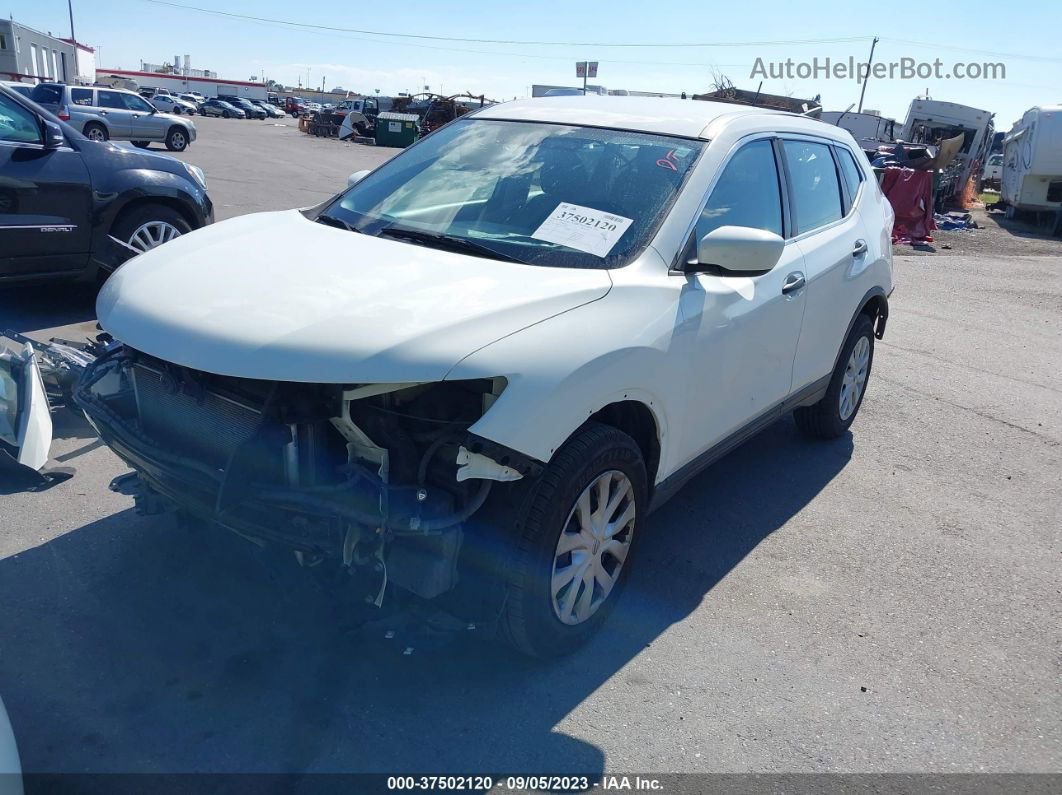 2016 Nissan Rogue S/sv/sl White vin: 5N1AT2MVXGC735652