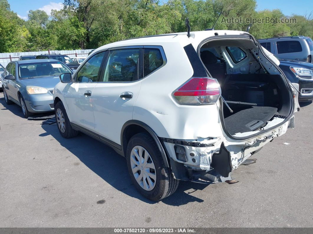 2016 Nissan Rogue S/sv/sl White vin: 5N1AT2MVXGC735652