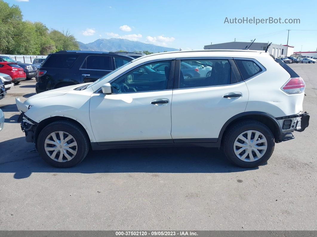 2016 Nissan Rogue S/sv/sl White vin: 5N1AT2MVXGC735652