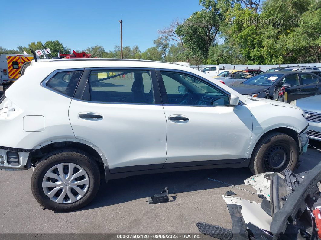 2016 Nissan Rogue S/sv/sl White vin: 5N1AT2MVXGC735652