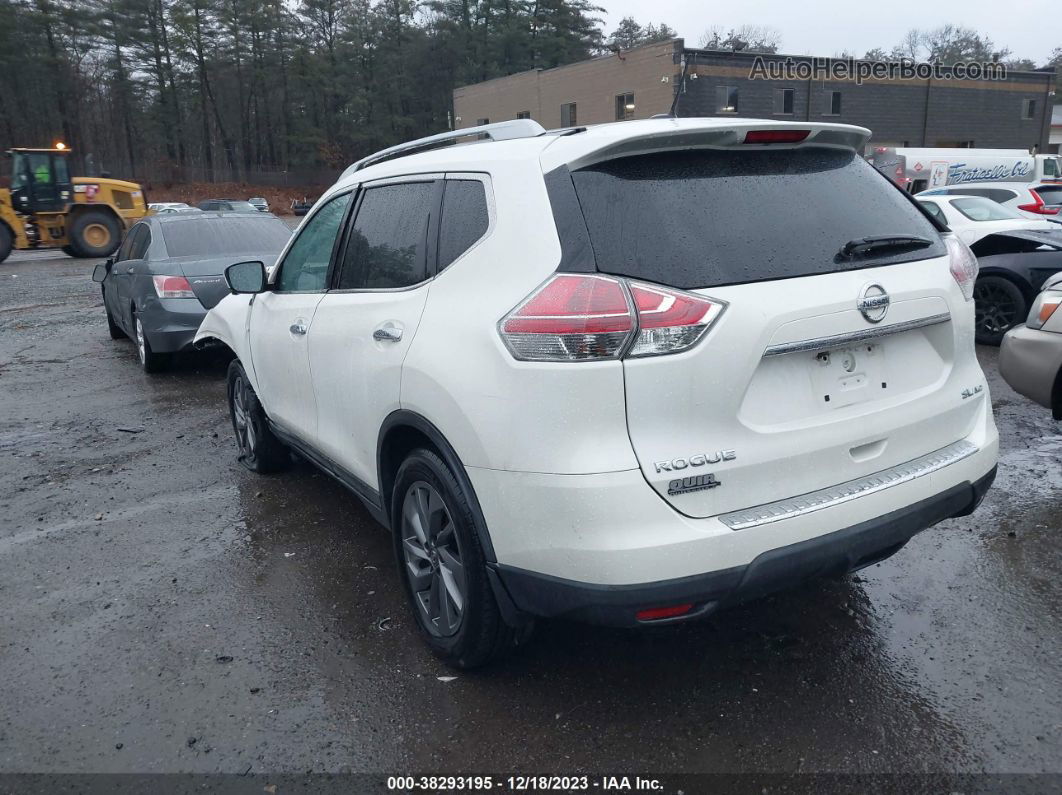 2016 Nissan Rogue Sl White vin: 5N1AT2MVXGC767873