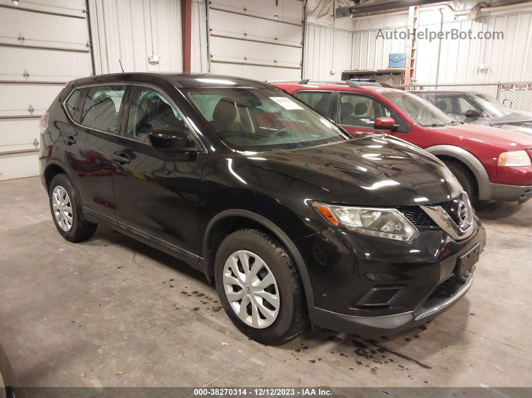 2016 Nissan Rogue S Black vin: 5N1AT2MVXGC869920