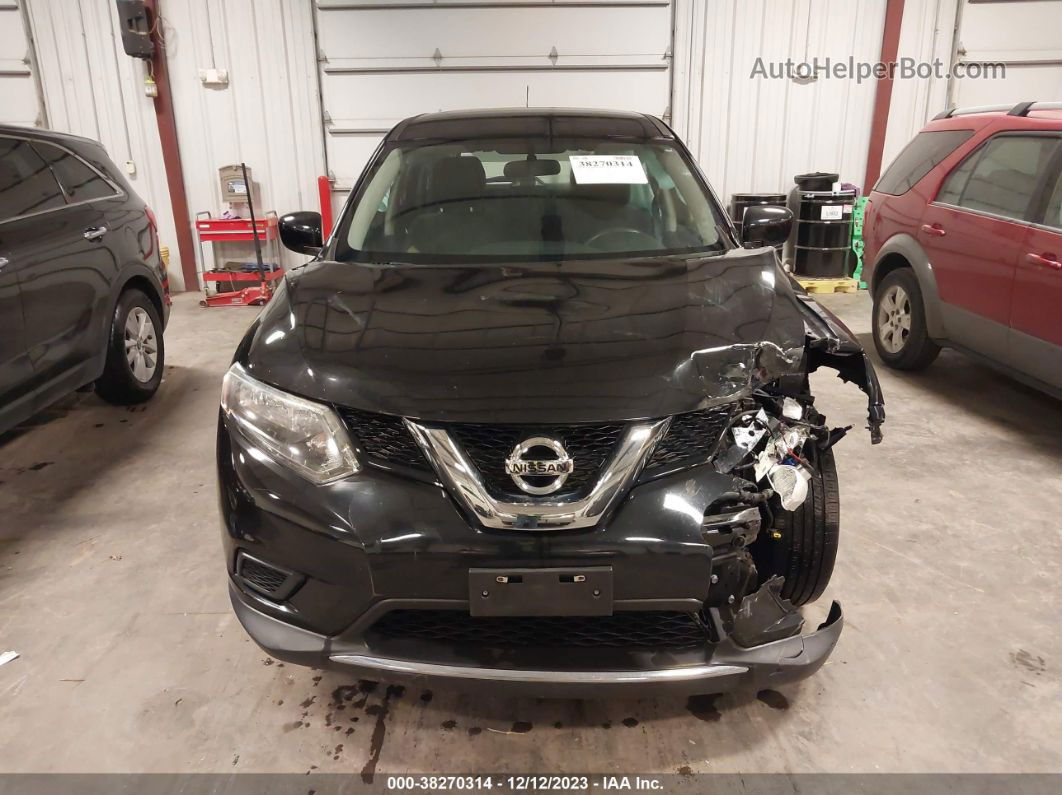 2016 Nissan Rogue S Black vin: 5N1AT2MVXGC869920