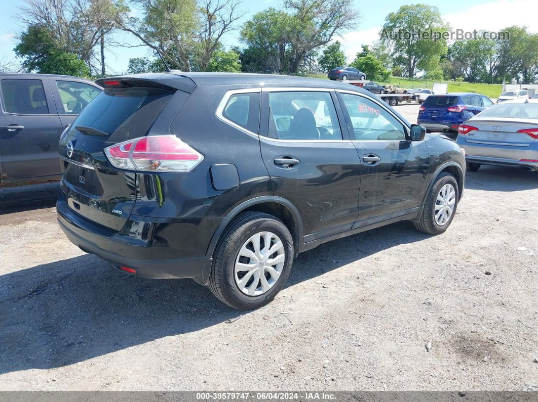 2016 Nissan Rogue S Black vin: 5N1AT2MVXGC869920