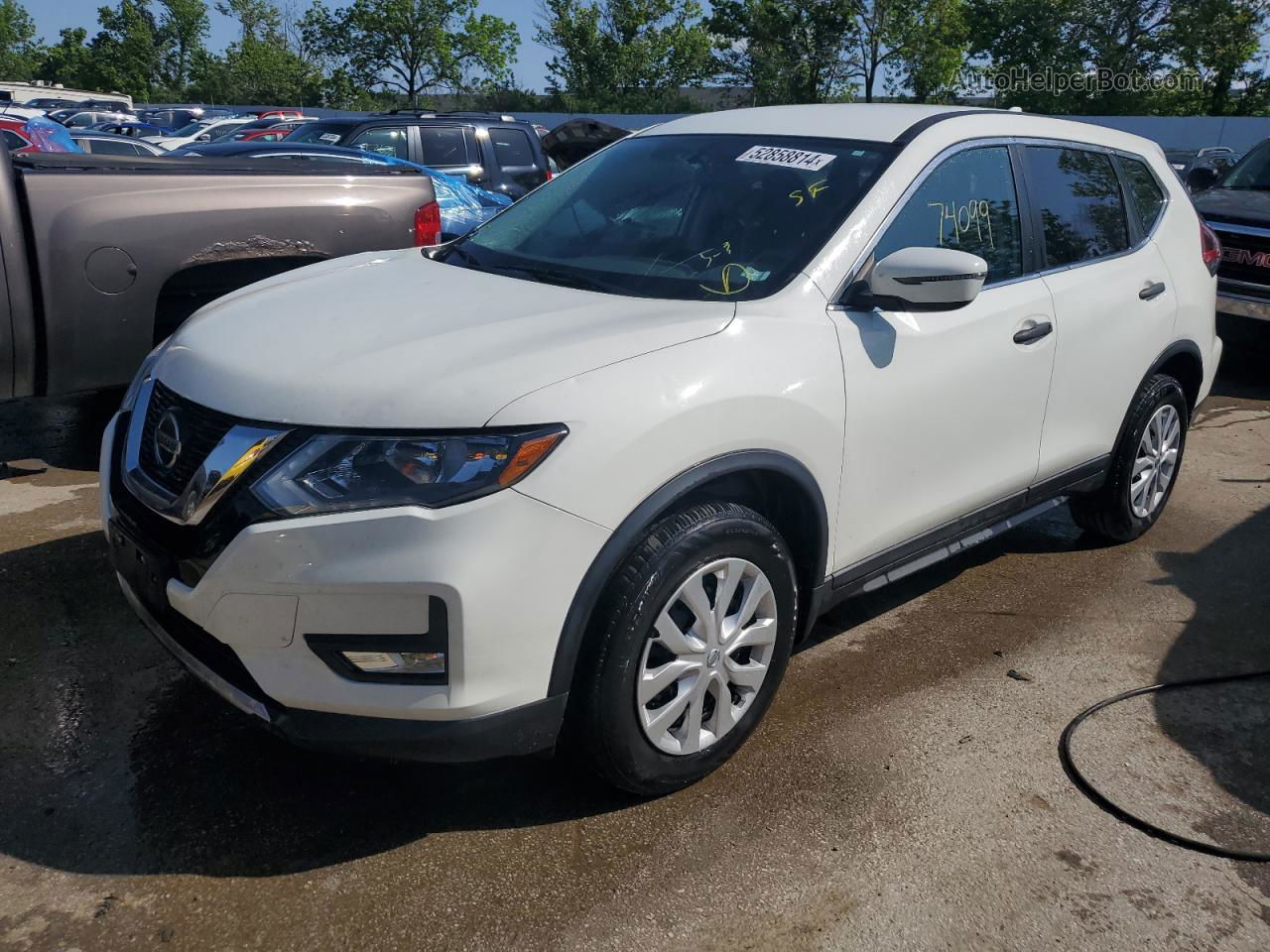 2018 Nissan Rogue S White vin: 5N1AT2MVXJC726697