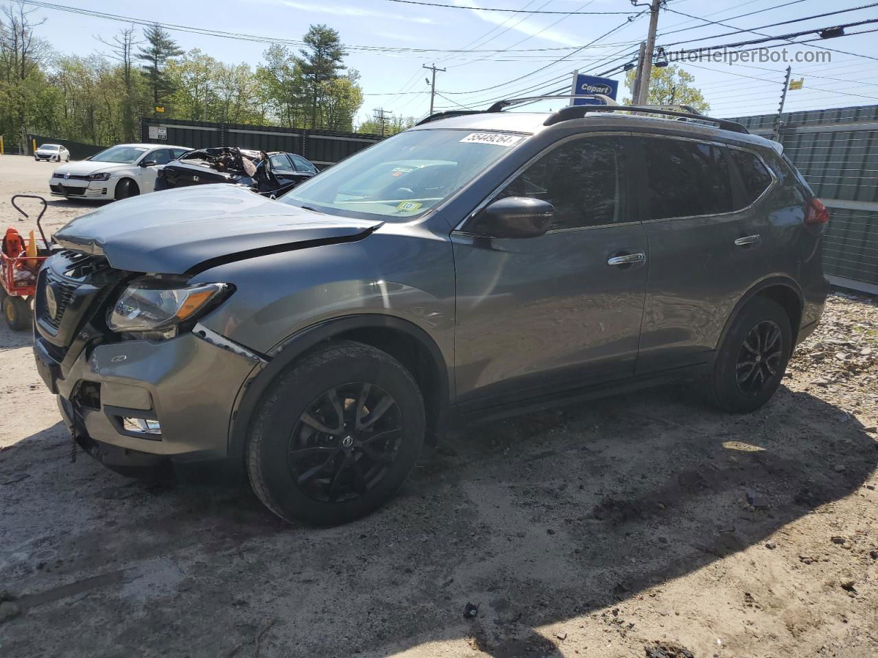 2018 Nissan Rogue S Gray vin: 5N1AT2MVXJC758694