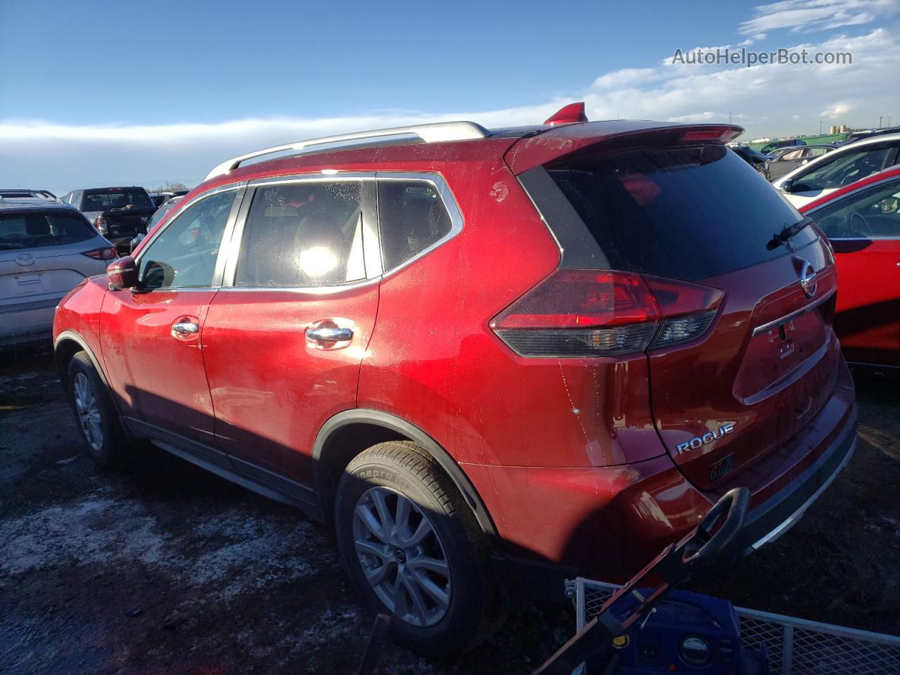 2018 Nissan Rogue S Red vin: 5N1AT2MVXJC771378