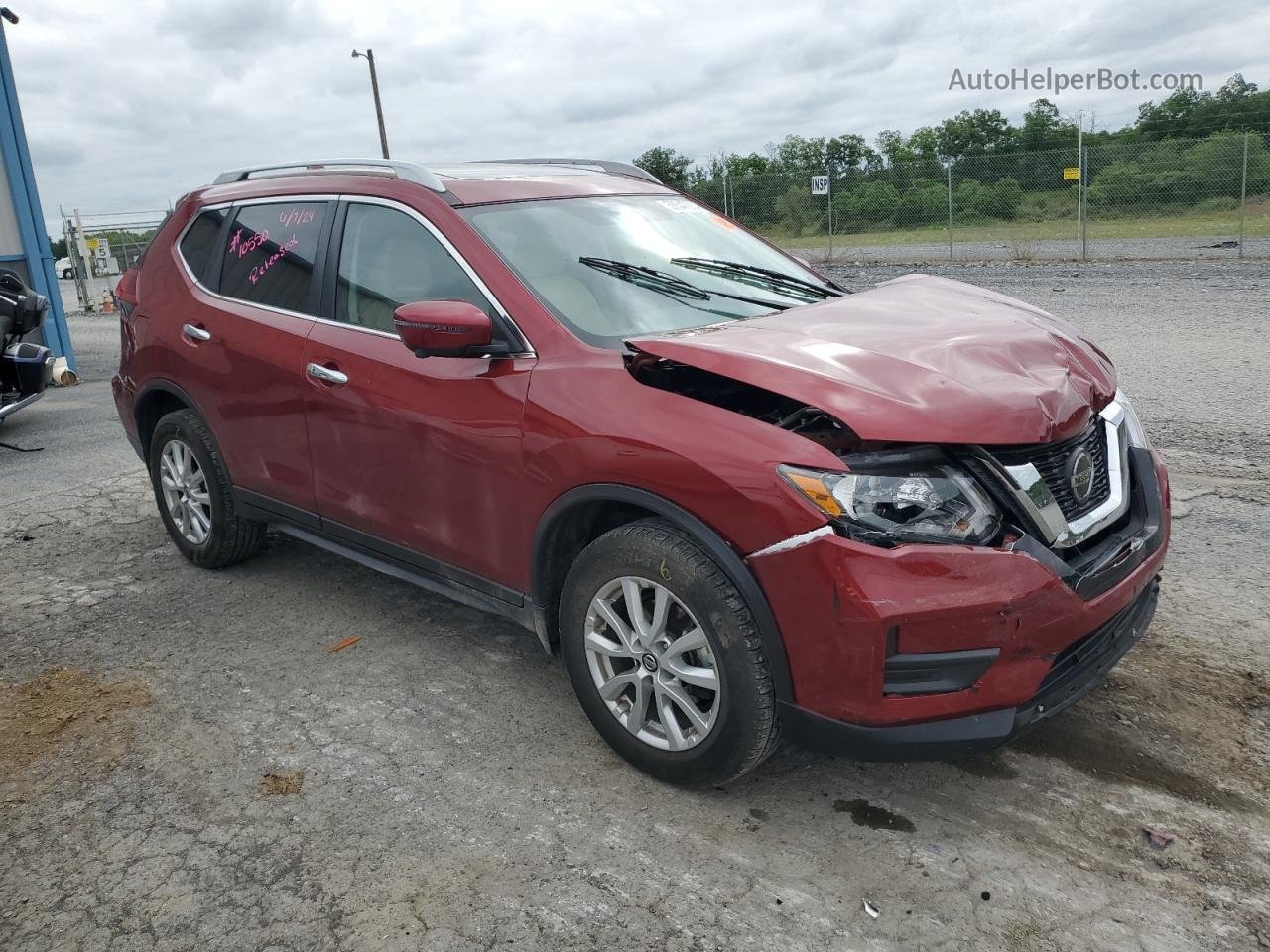 2018 Nissan Rogue S Red vin: 5N1AT2MVXJC840683