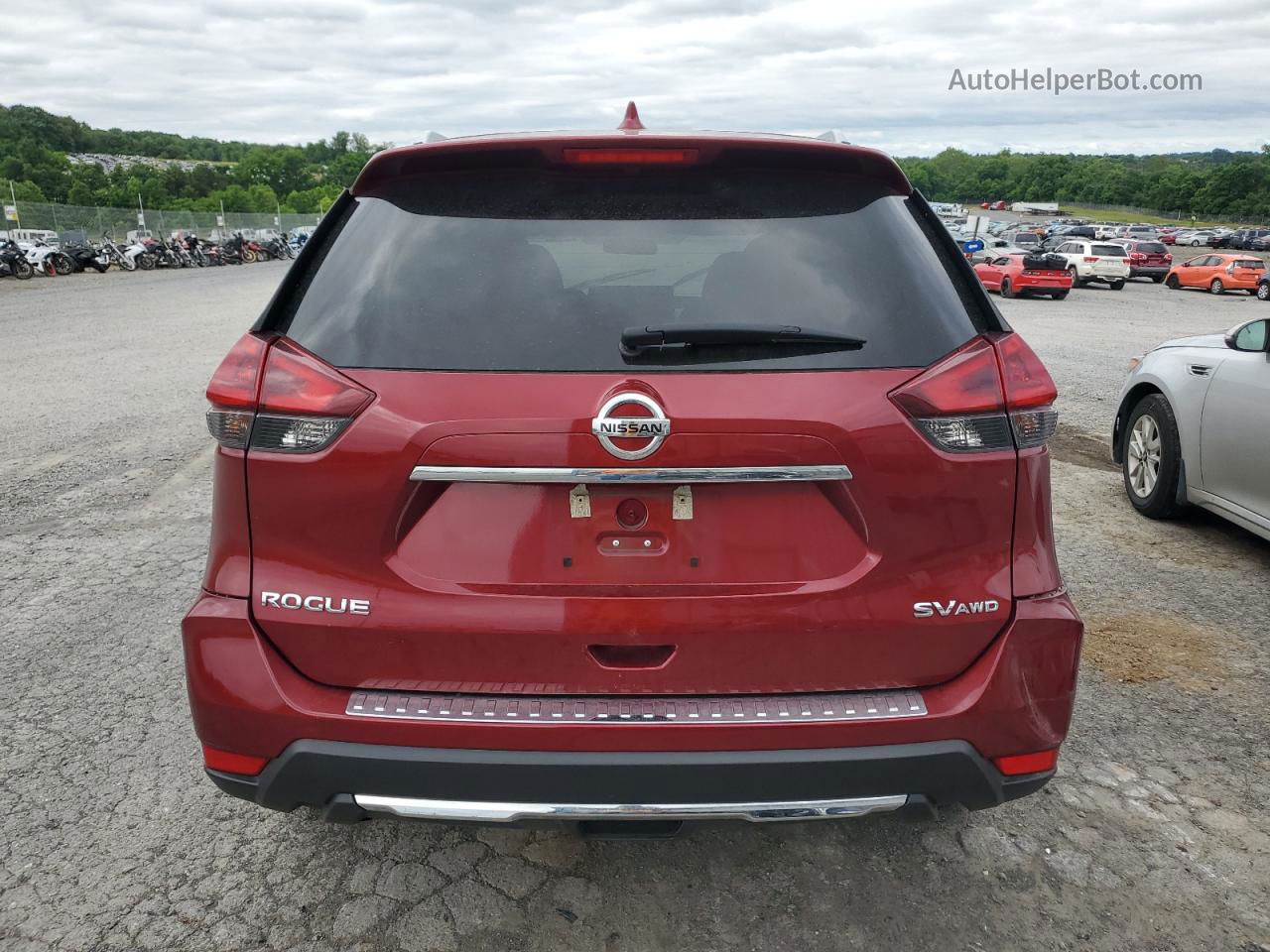 2018 Nissan Rogue S Красный vin: 5N1AT2MVXJC840683