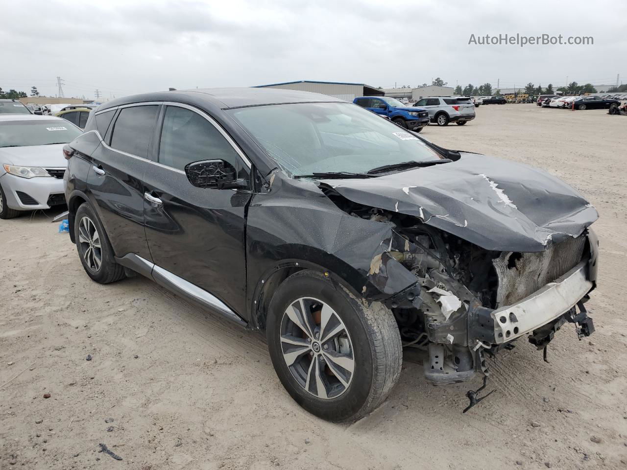 2021 Nissan Murano S Черный vin: 5N1AZ2AJ6MC137411