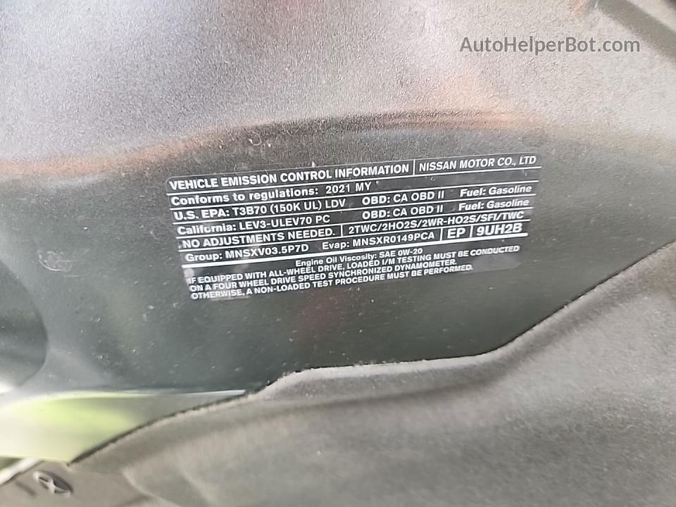 2021 Nissan Murano S Gray vin: 5N1AZ2AJXMC121518