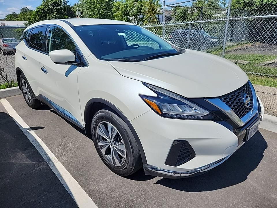 2021 Nissan Murano S White vin: 5N1AZ2AS9MC131210