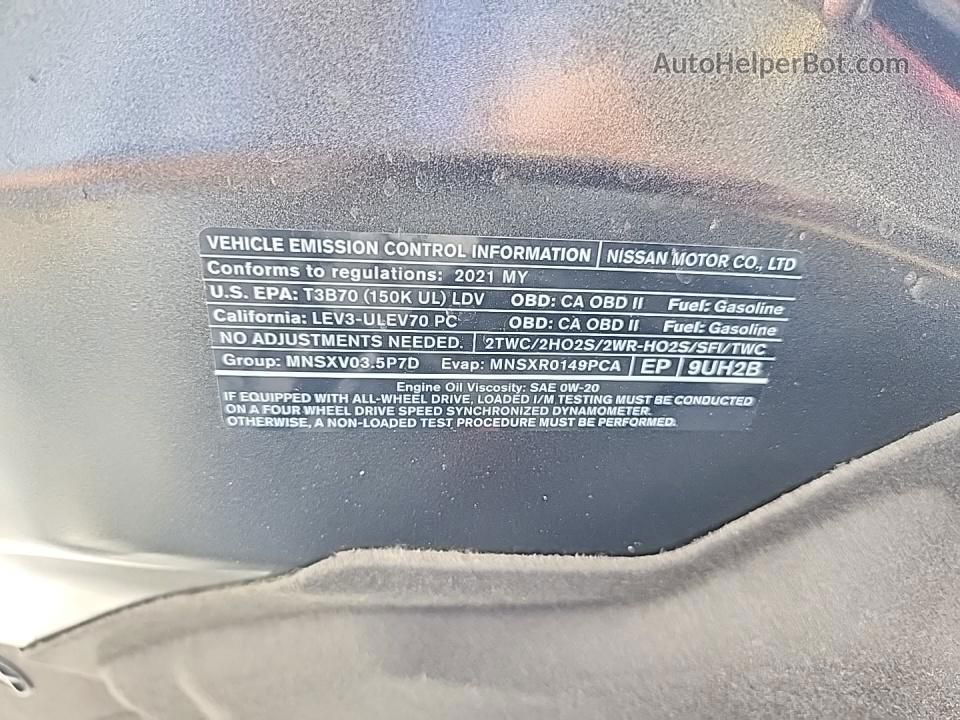 2021 Nissan Murano S Серый vin: 5N1AZ2ASXMC142250