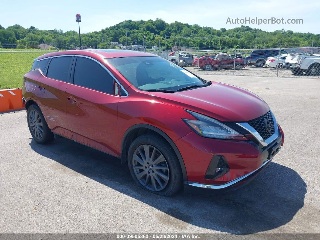 2021 Nissan Murano Sv Fwd Red vin: 5N1AZ2BJ0MC123731