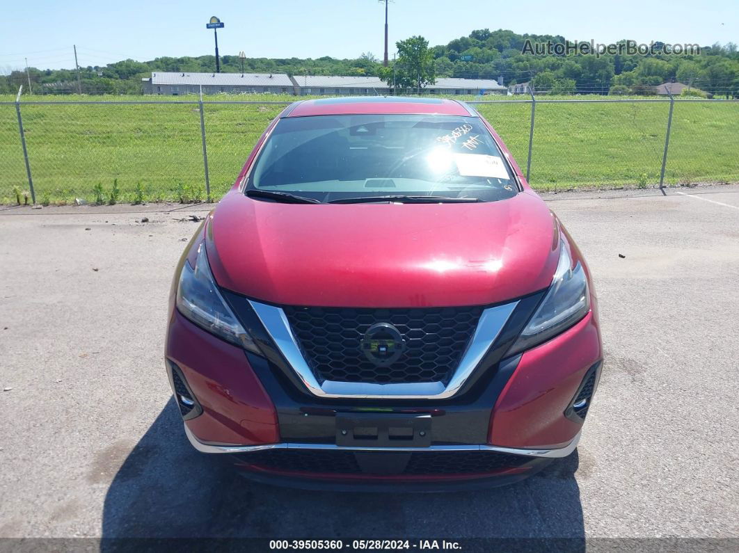 2021 Nissan Murano Sv Fwd Красный vin: 5N1AZ2BJ0MC123731