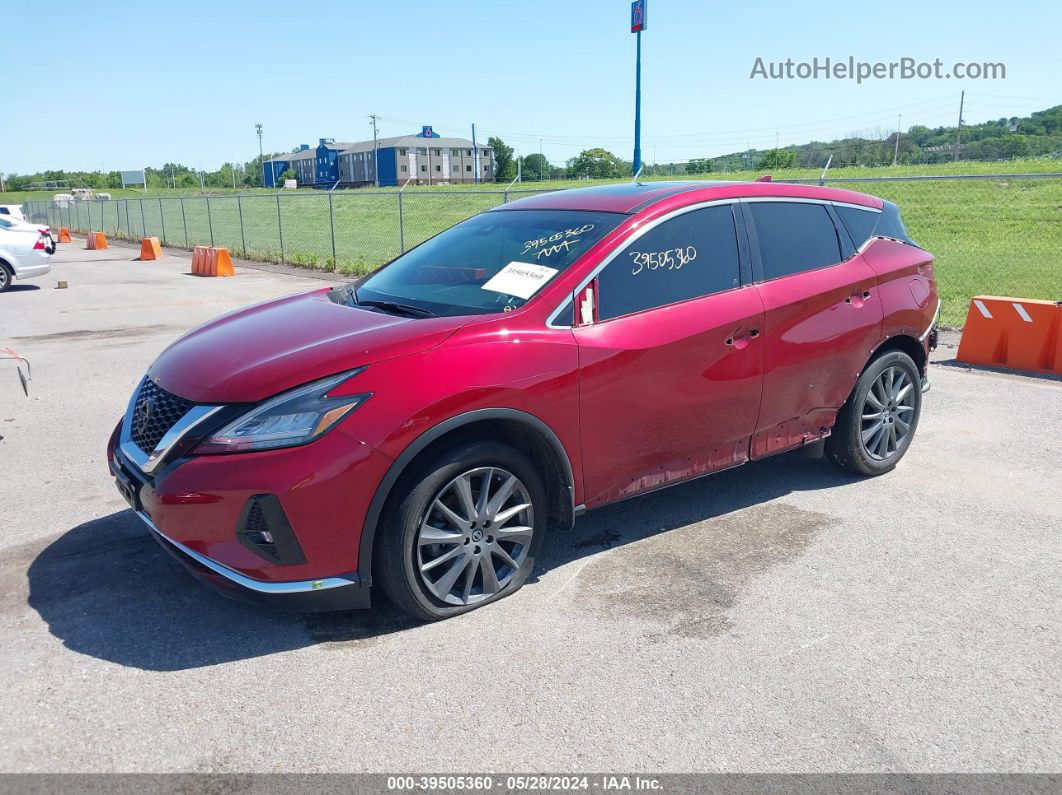 2021 Nissan Murano Sv Fwd Red vin: 5N1AZ2BJ0MC123731