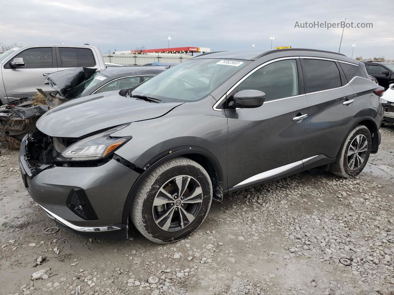 2021 Nissan Murano Sv Gray vin: 5N1AZ2BJ0MC124782