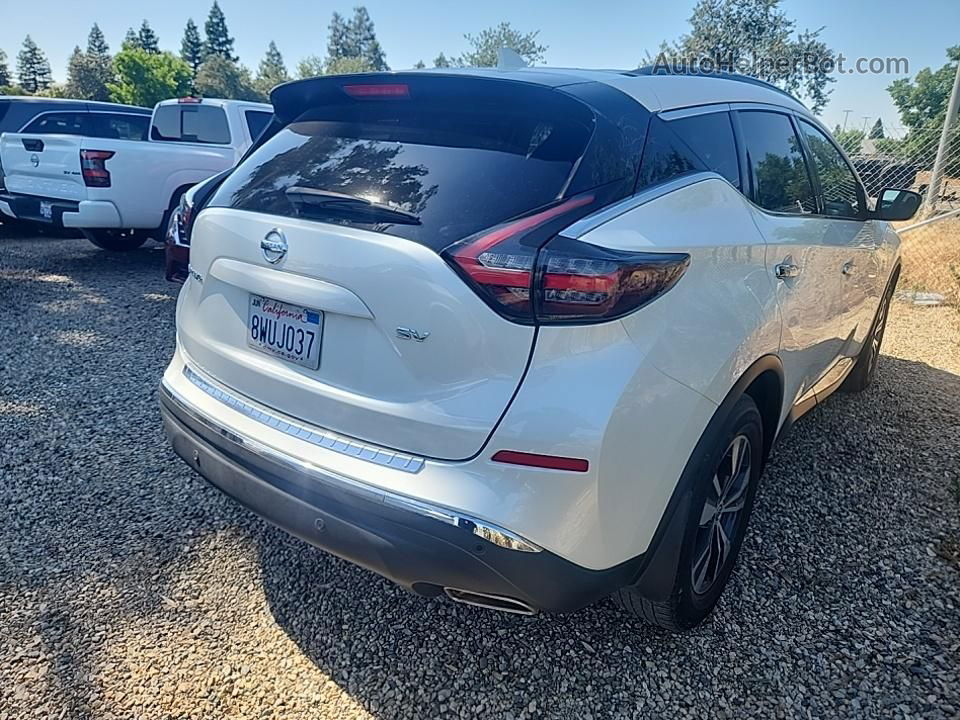 2021 Nissan Murano Sv White vin: 5N1AZ2BJ2MC115274