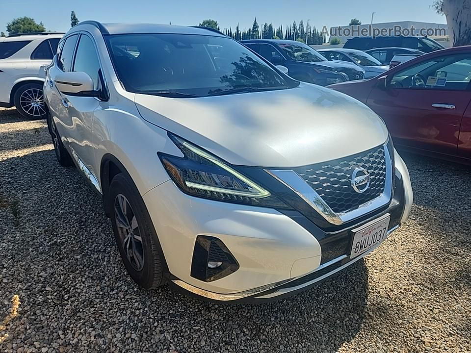 2021 Nissan Murano Sv White vin: 5N1AZ2BJ2MC115274