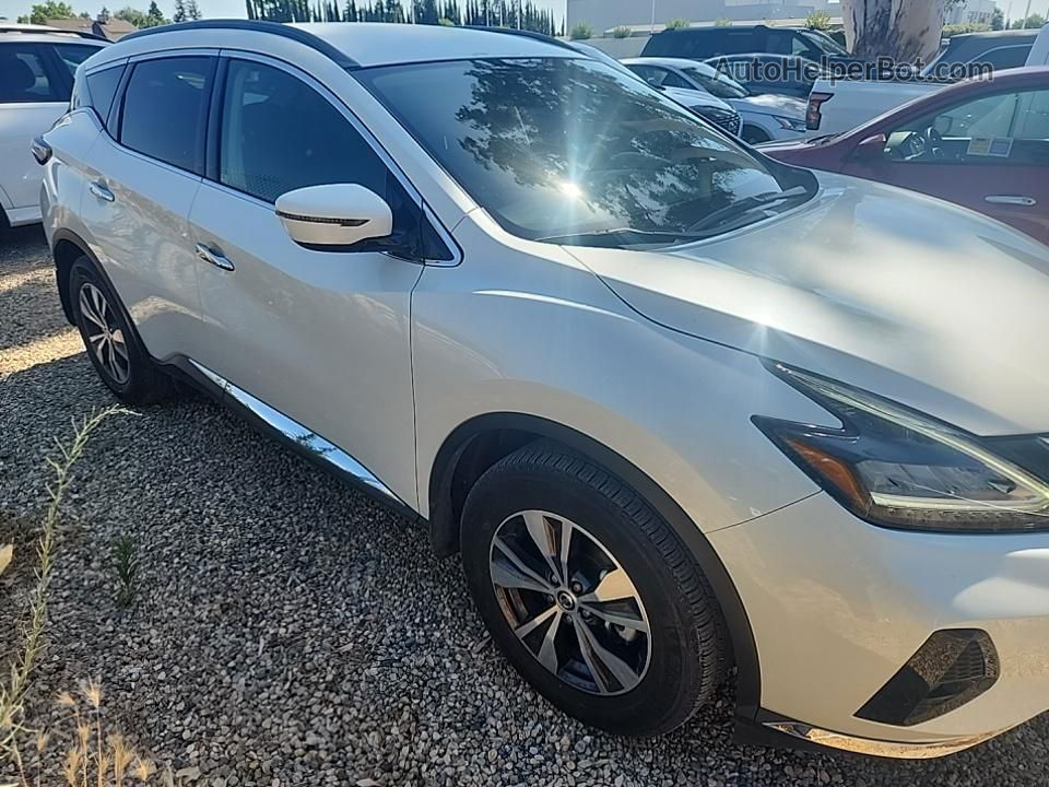 2021 Nissan Murano Sv White vin: 5N1AZ2BJ2MC115274