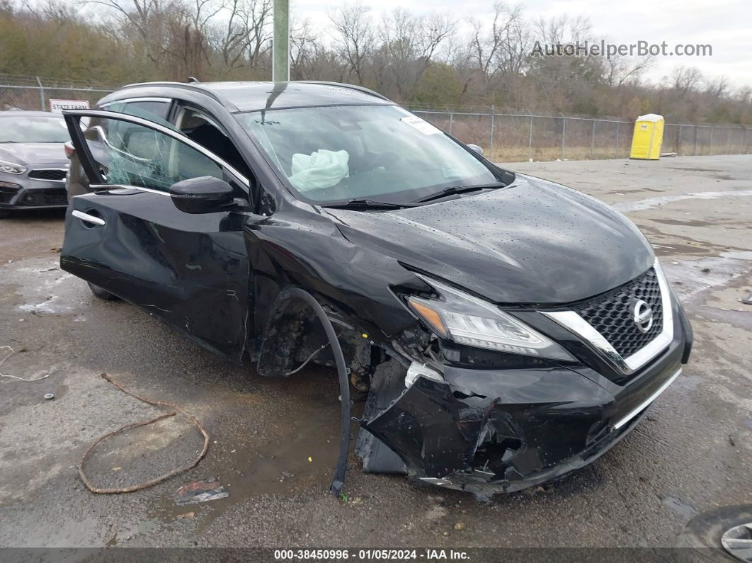 2021 Nissan Murano Sv Fwd Black vin: 5N1AZ2BJ2MC127814