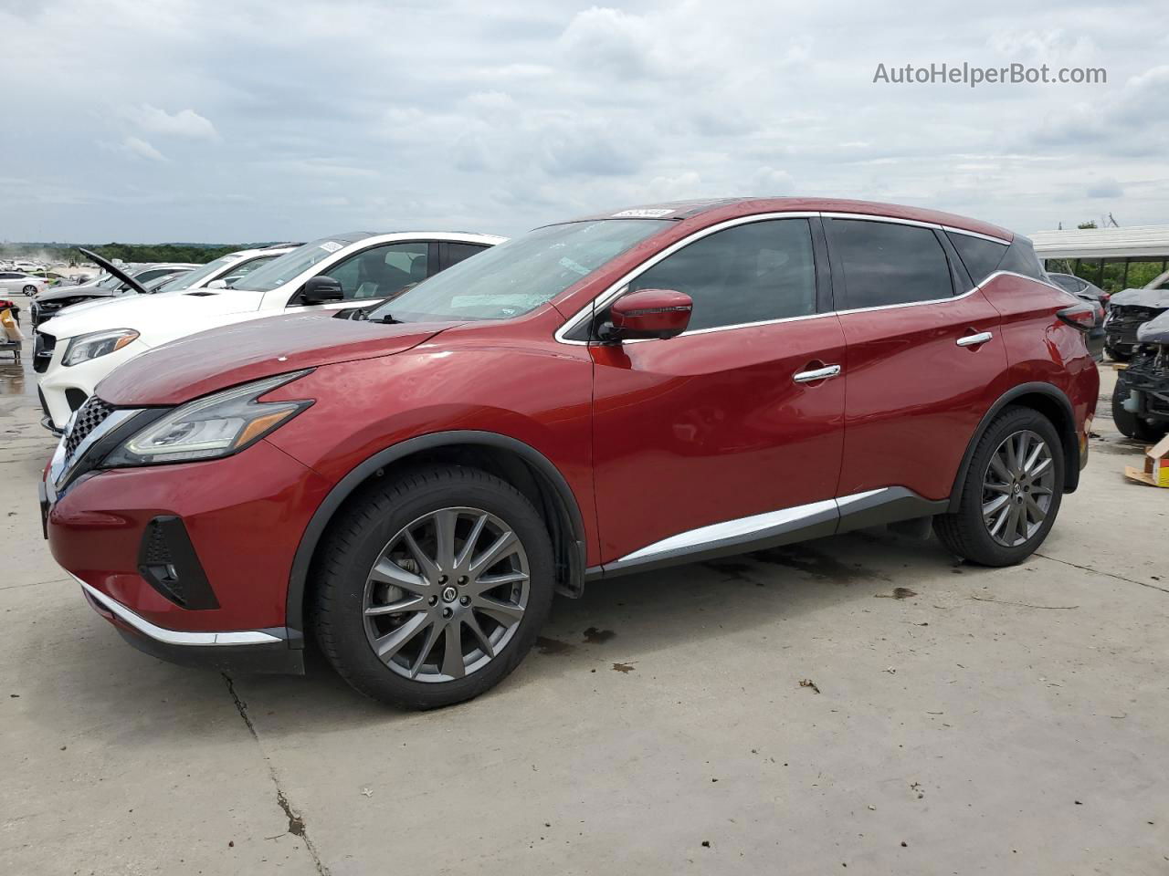 2021 Nissan Murano Sv Бордовый vin: 5N1AZ2BJ2MC127859