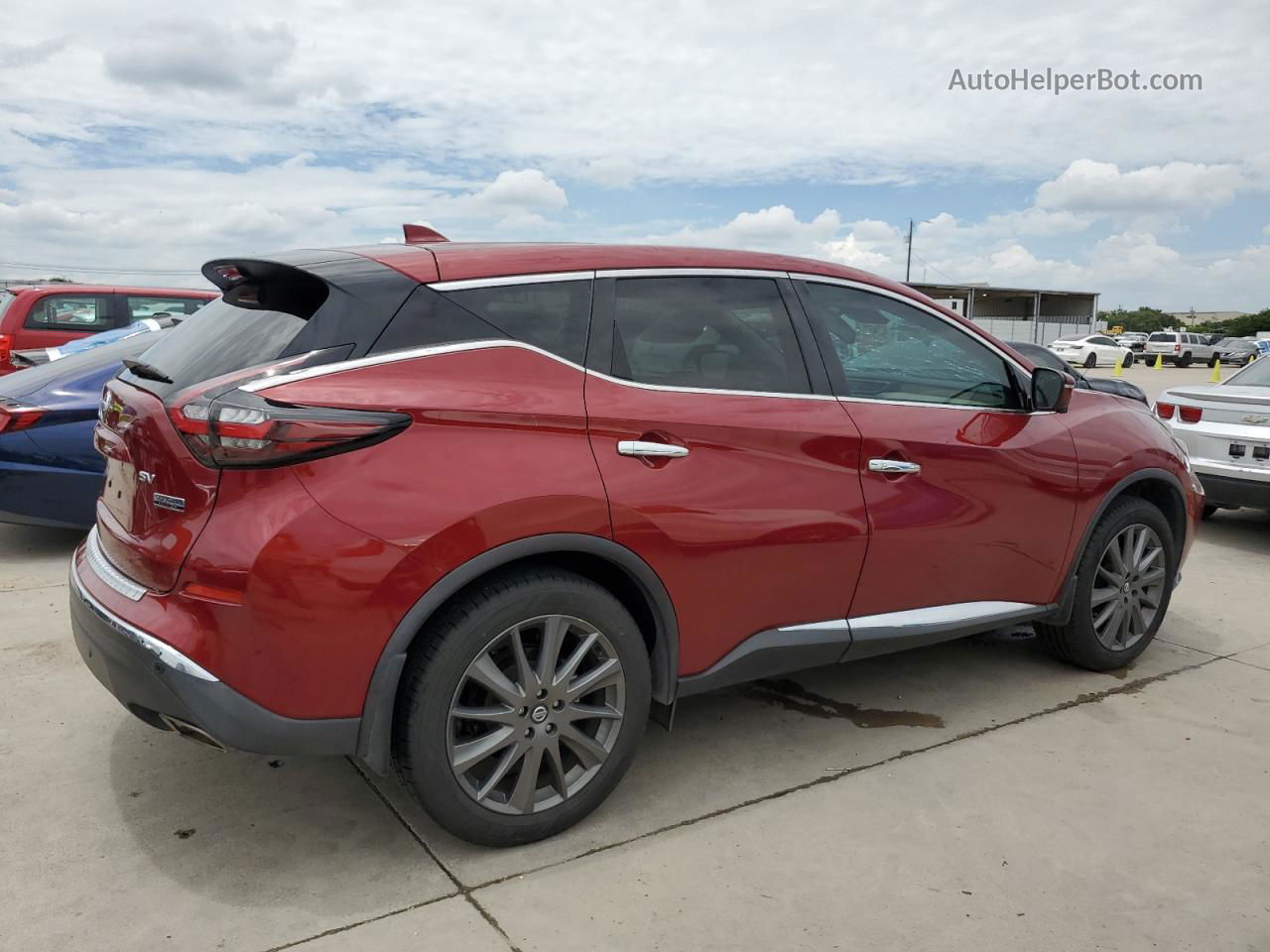 2021 Nissan Murano Sv Бордовый vin: 5N1AZ2BJ2MC127859