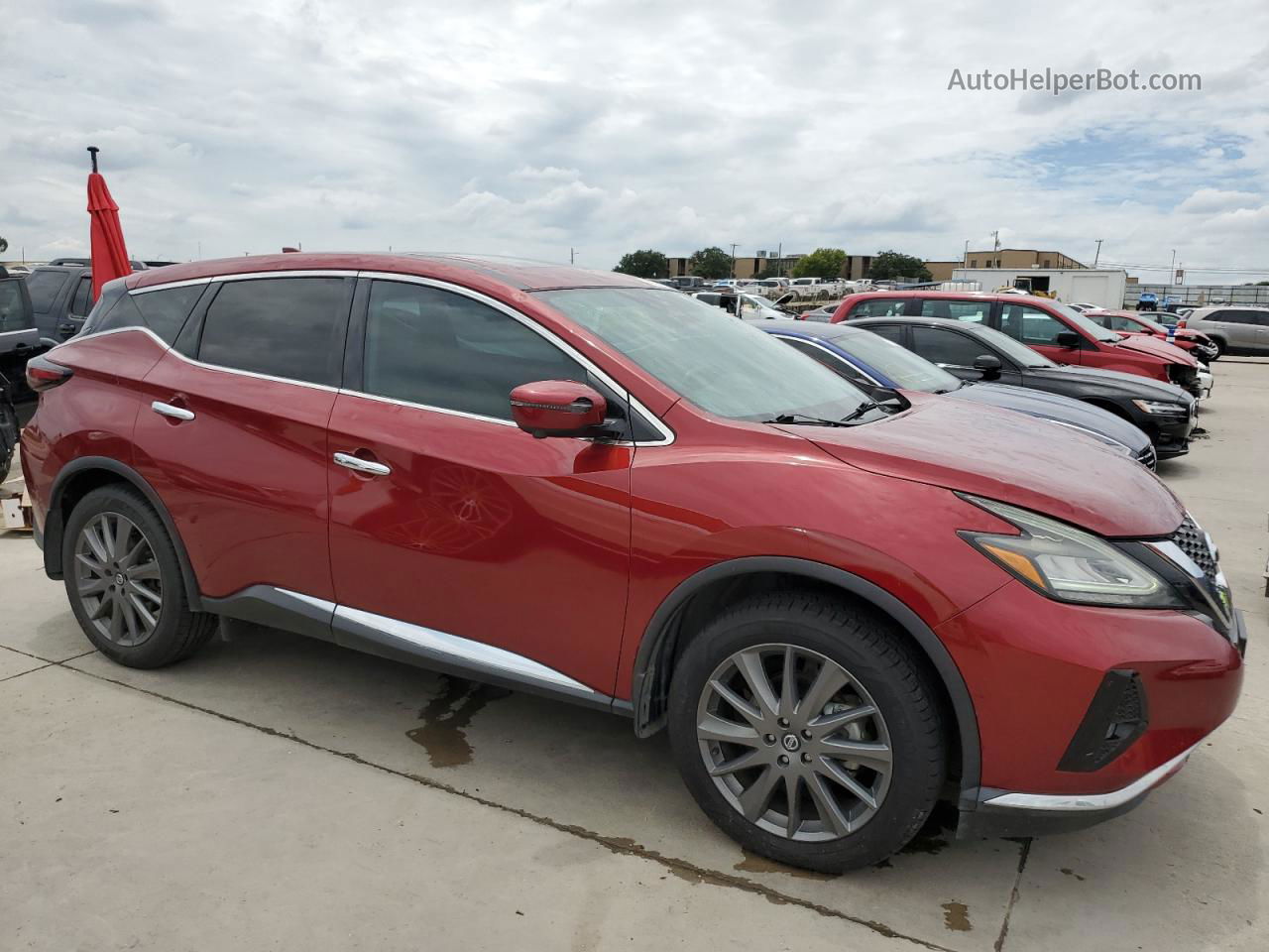 2021 Nissan Murano Sv Бордовый vin: 5N1AZ2BJ2MC127859