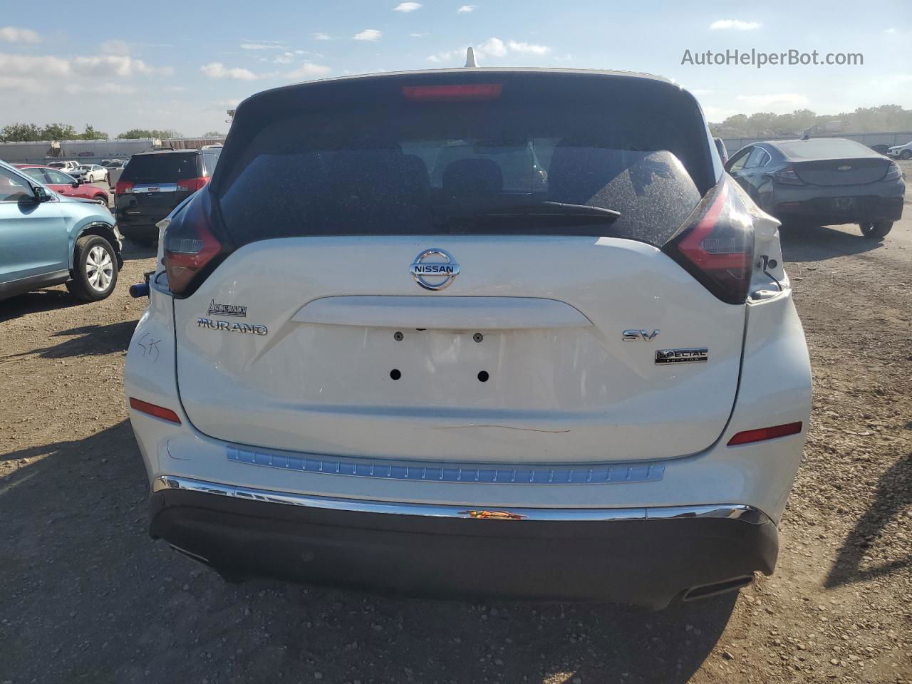 2021 Nissan Murano Sv White vin: 5N1AZ2BJ2MC145715