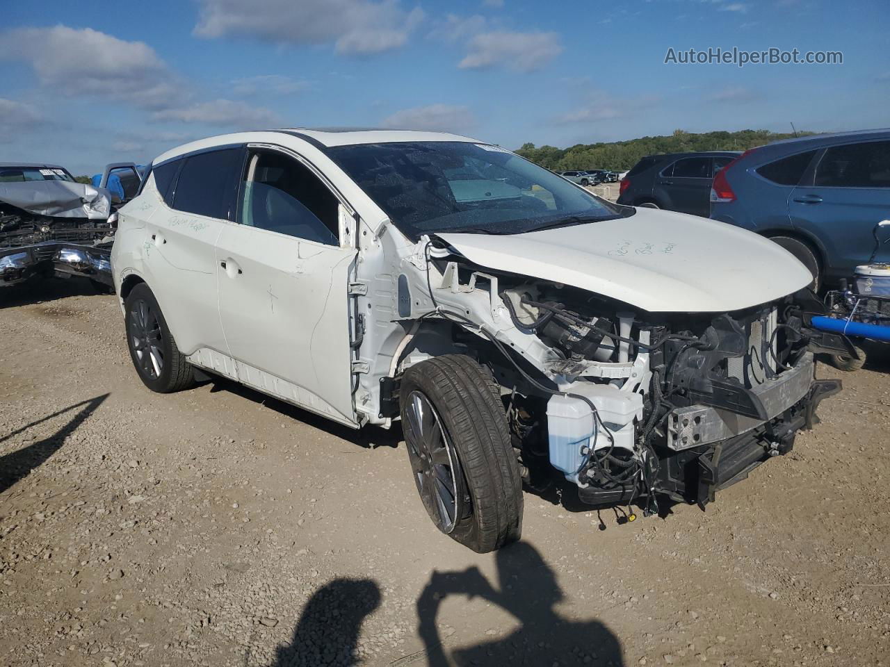 2021 Nissan Murano Sv White vin: 5N1AZ2BJ2MC145715