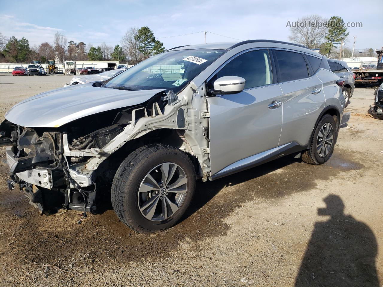 2021 Nissan Murano Sv Silver vin: 5N1AZ2BJ3MC114103