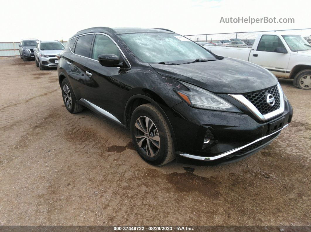 2021 Nissan Murano Sv Fwd Black vin: 5N1AZ2BJ4MC105524