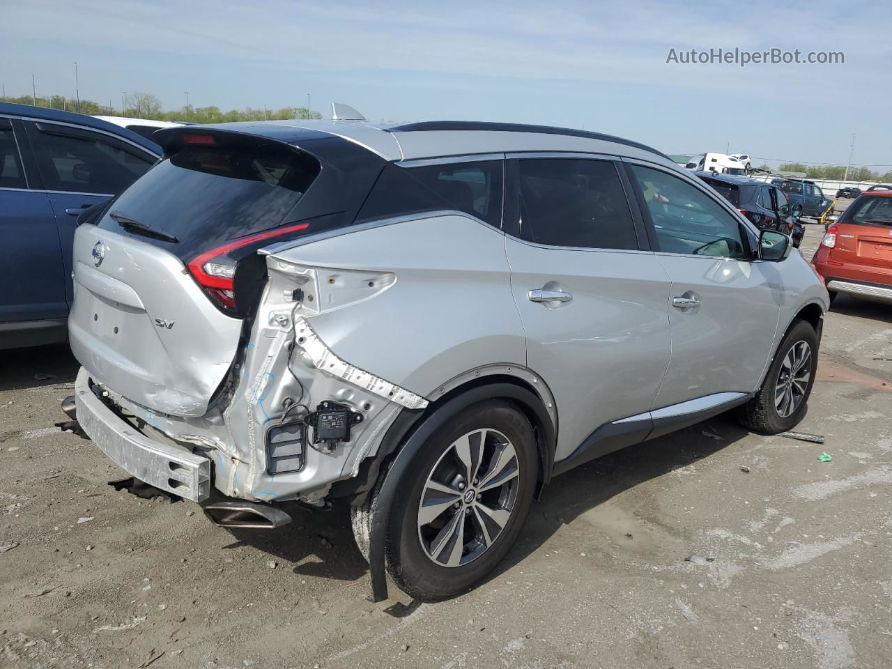 2021 Nissan Murano Sv Silver vin: 5N1AZ2BJ5MC105046