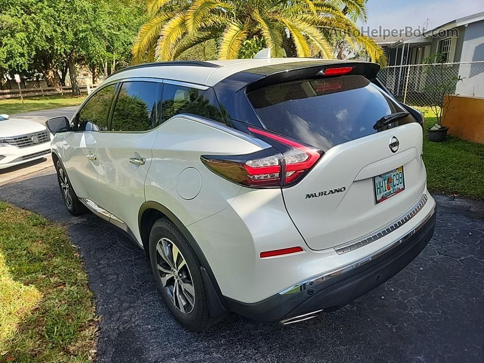 2021 Nissan Murano Sv White vin: 5N1AZ2BJ5MC115639