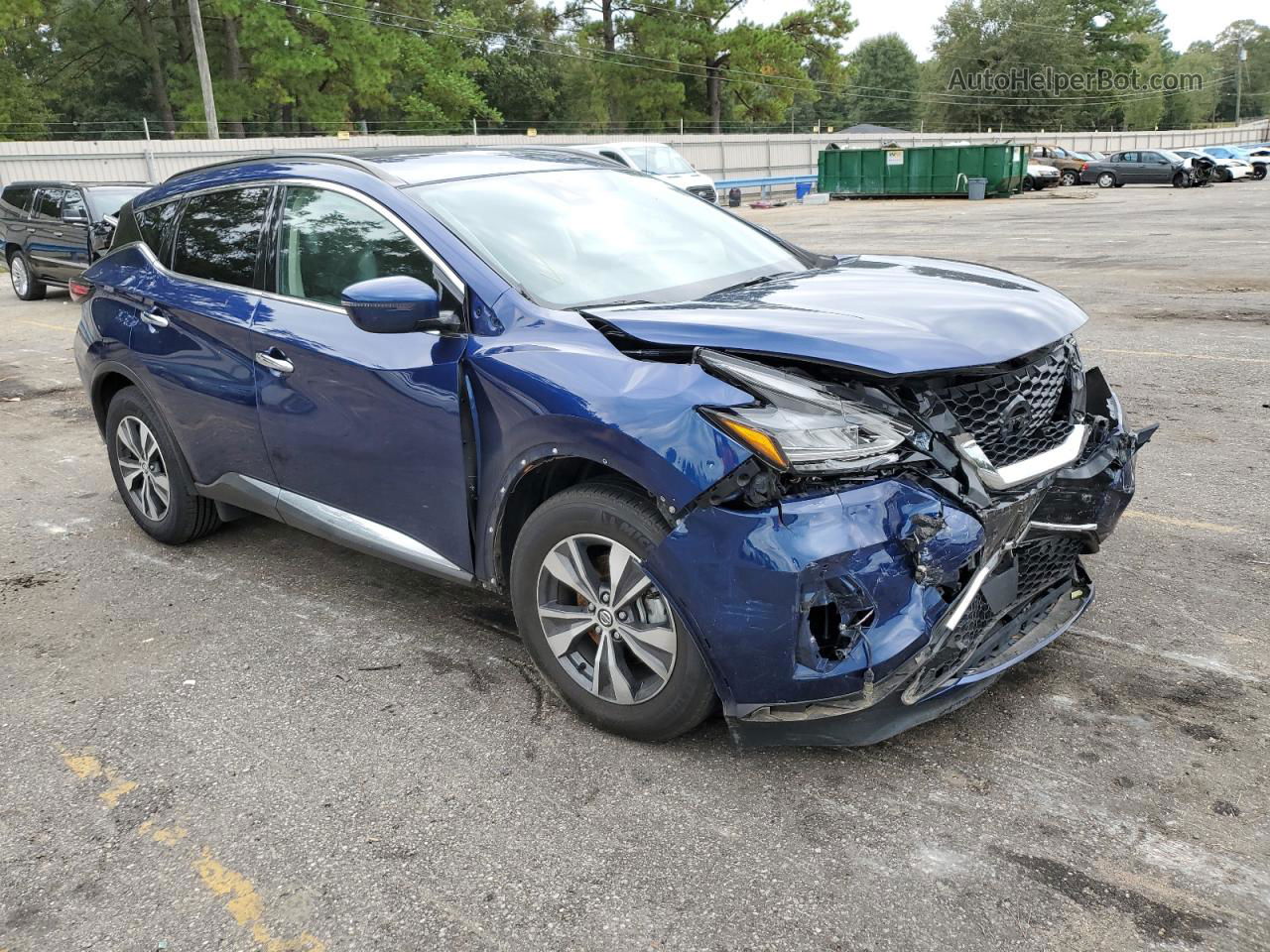 2021 Nissan Murano Sv Blue vin: 5N1AZ2BJ8MC103971