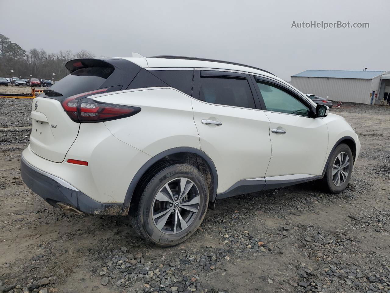 2021 Nissan Murano Sv White vin: 5N1AZ2BJ8MC120270