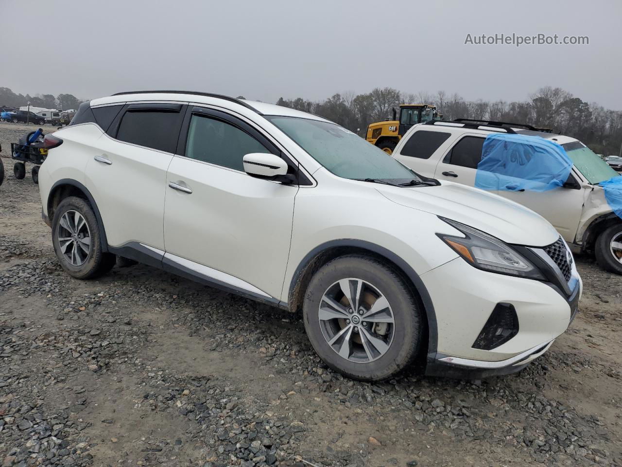 2021 Nissan Murano Sv White vin: 5N1AZ2BJ8MC120270