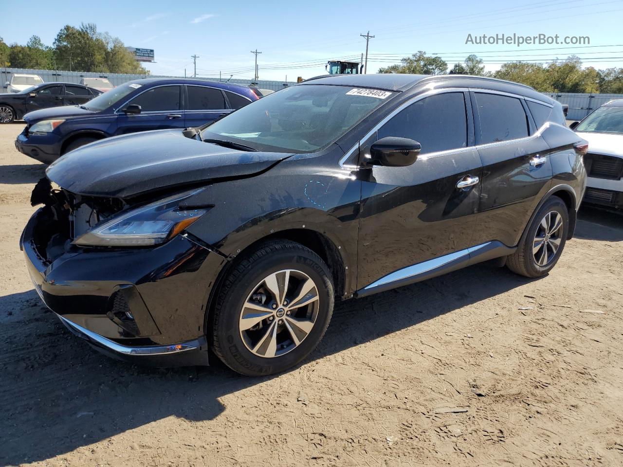 2021 Nissan Murano Sv Black vin: 5N1AZ2BJ8MC123816