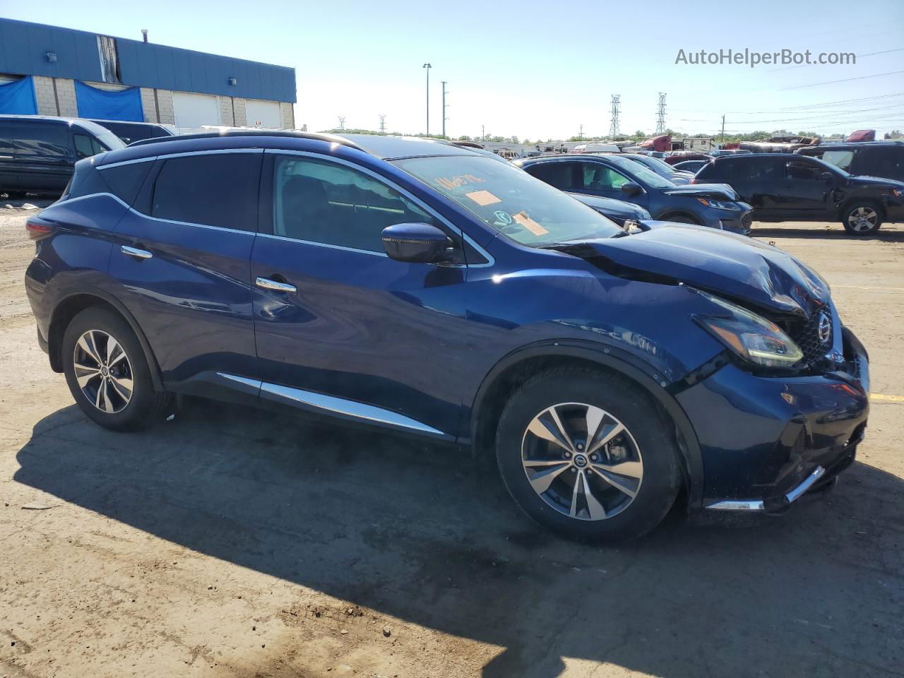 2021 Nissan Murano Sv Blue vin: 5N1AZ2BJ8MC146108