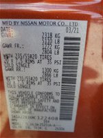 2021 Nissan Murano Sv Orange vin: 5N1AZ2BJXMC122408