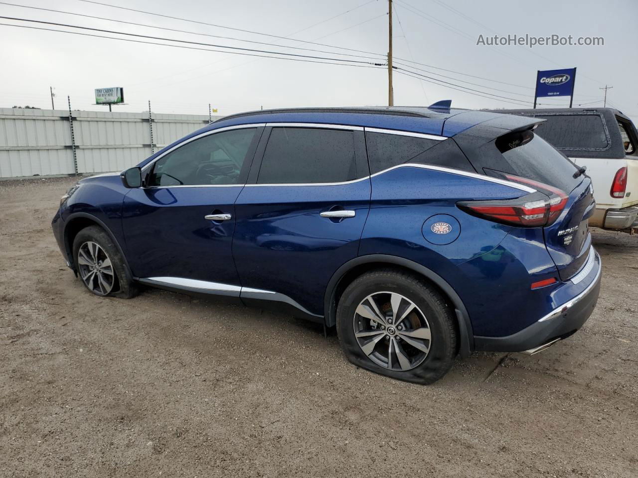 2021 Nissan Murano Sv Синий vin: 5N1AZ2BS0MC117646