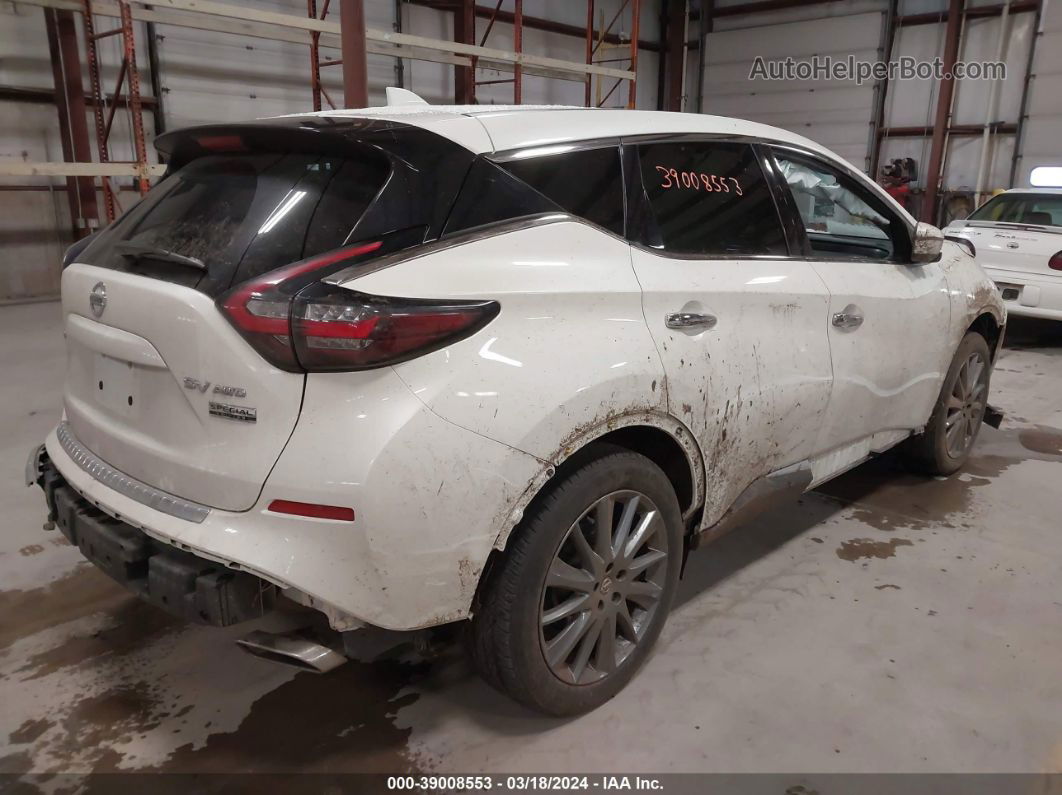 2021 Nissan Murano Sv Intelligent Awd White vin: 5N1AZ2BS1MC129868