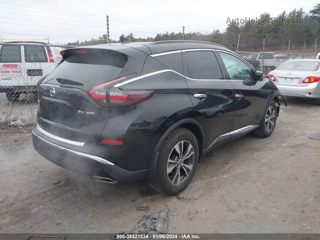 2021 Nissan Murano Sv Intelligent Awd Black vin: 5N1AZ2BS4MC126012