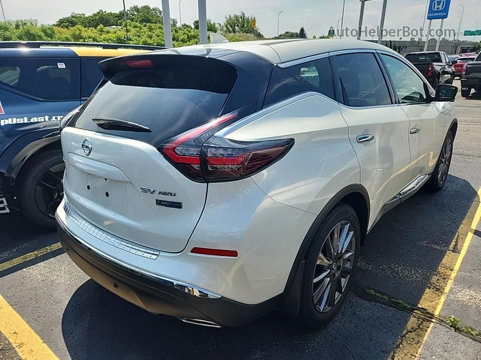 2021 Nissan Murano Sv White vin: 5N1AZ2BS6MC136394