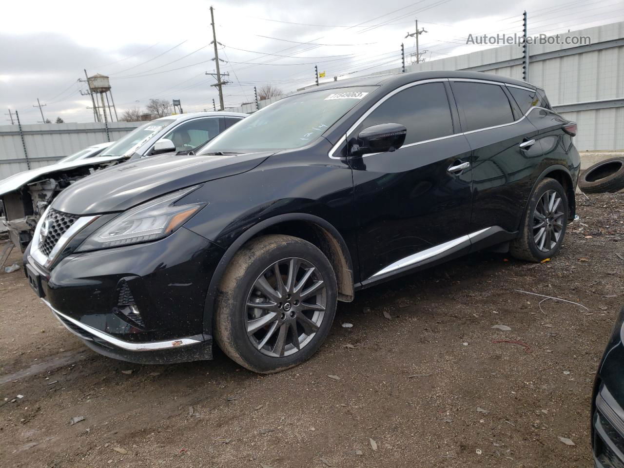 2021 Nissan Murano Sv Черный vin: 5N1AZ2BSXMC103754