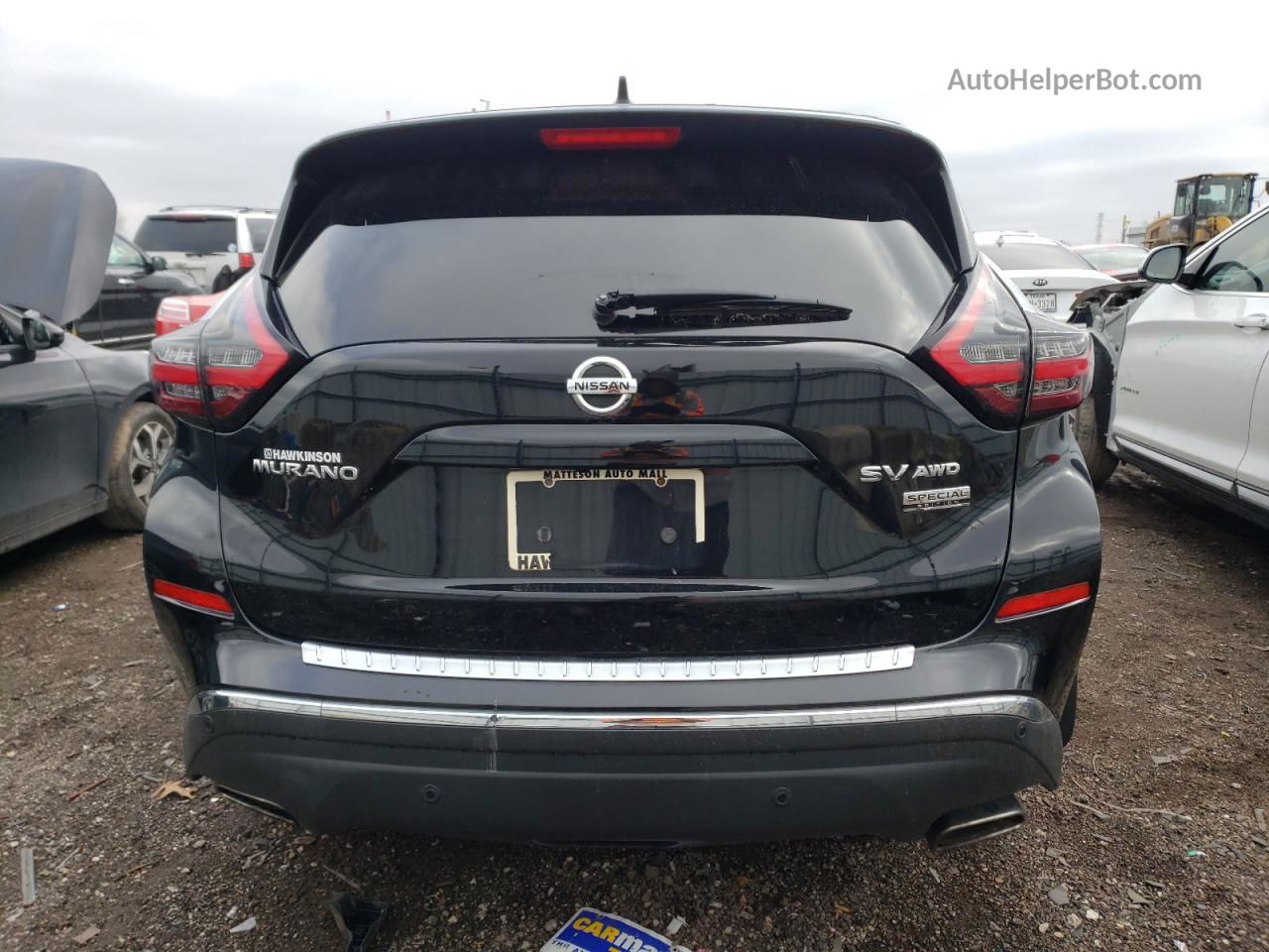 2021 Nissan Murano Sv Черный vin: 5N1AZ2BSXMC103754