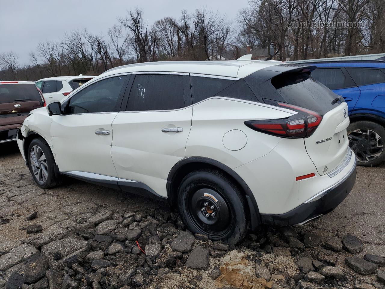 2021 Nissan Murano Sl White vin: 5N1AZ2CJ0MC139667