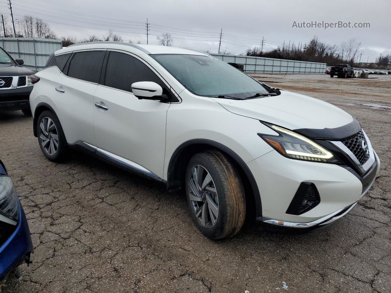 2021 Nissan Murano Sl White vin: 5N1AZ2CJ0MC139667