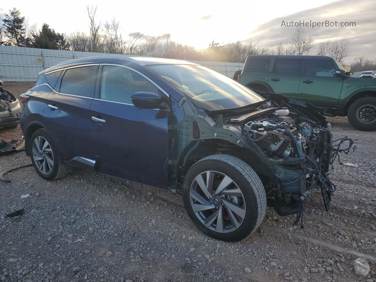 2021 Nissan Murano Sl Синий vin: 5N1AZ2CJ1MC146563